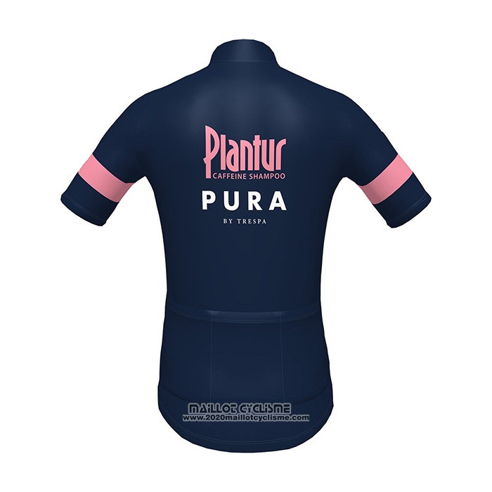 2022 Maillot Cyclisme Plantur Pura Profond Bleu Manches Courtes et Cuissard
